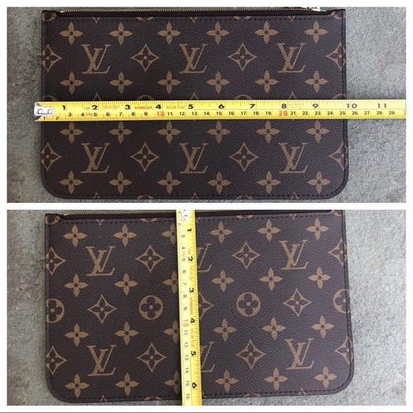 💯% LV Neverfull Pouch MM **BRAND NEW** ❤️ W/STRAP - Picture 16 of 16